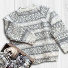 Cargar imagen en el visor de la galería, KIT CHALECO CUELLO REDONDO JACQUARD