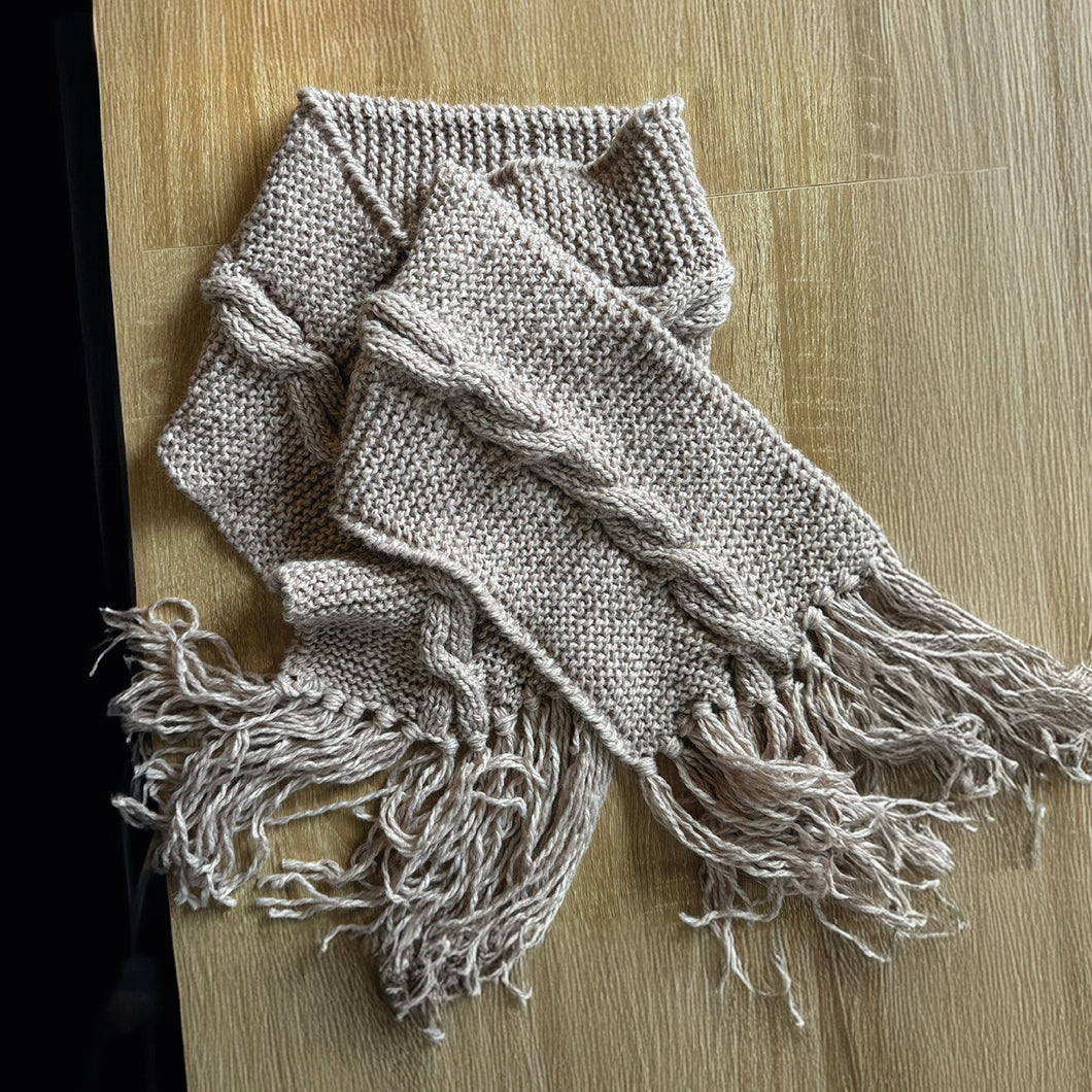 KIT BUFANDA TRENZA REVERSIBLE