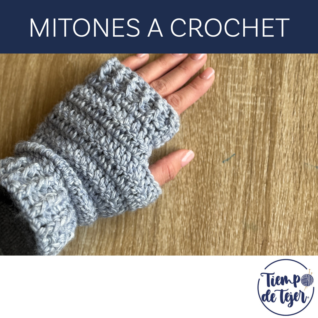 PATRÓN MITONES A CROCHET