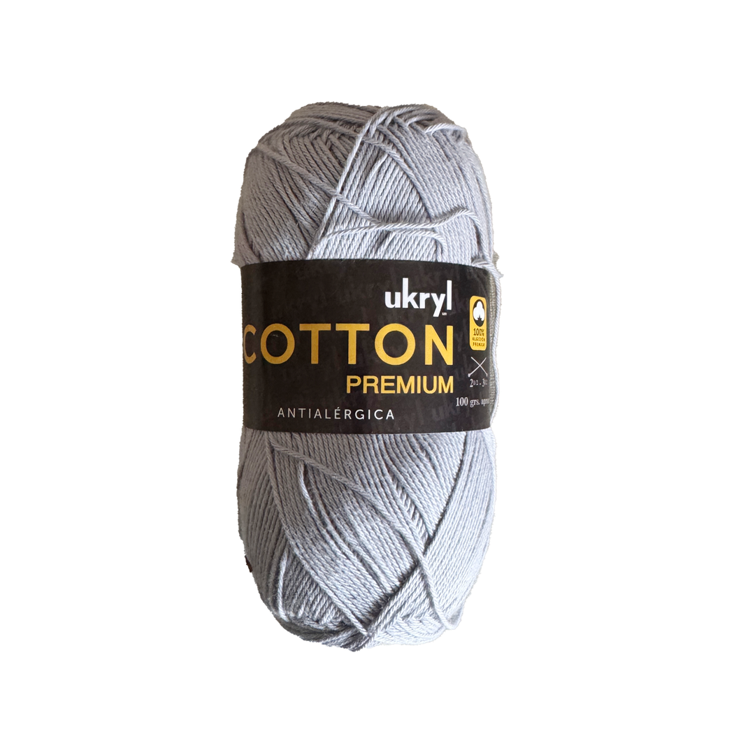 Ukryl Cotton Premium Gris Mediano 8102