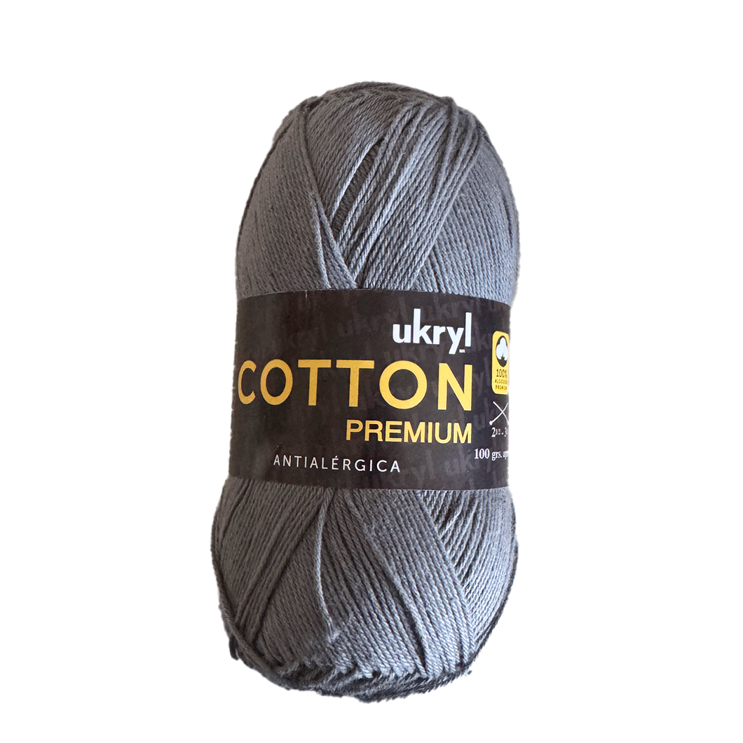 Ukryl Cotton Premium Gris Oscuro 80