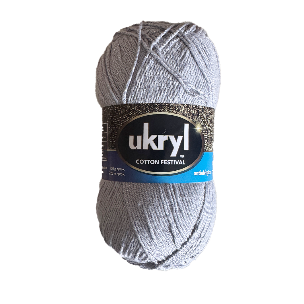 Ukryl Cotton Festival Gris Claro 8102