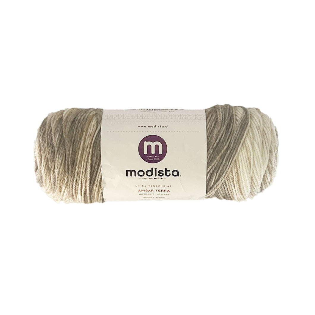 Modista Ambar Terra Beige Blanco 020