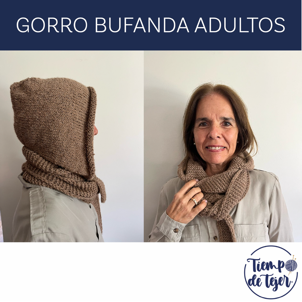 PATRÓN GORRO BUFANDA ADULTO