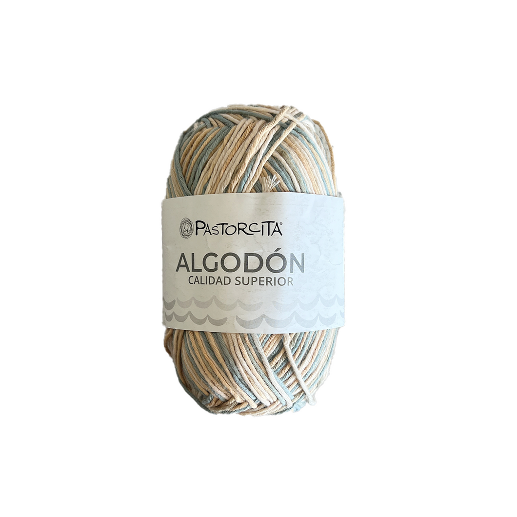 Pastorcita Algodón Premium Beige Jaspeado Claro Nº02