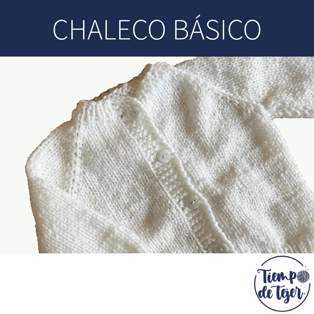 PATRÓN CHALECO BÁSICO A PALILLO